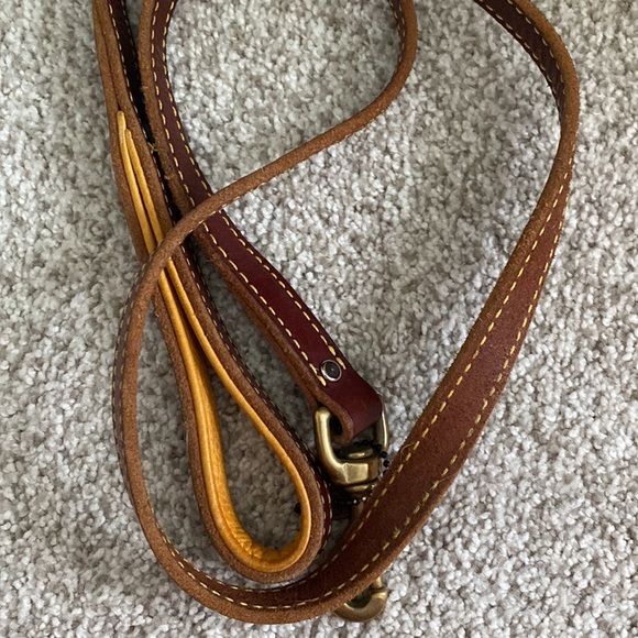 NEW set of leather 2 collar + leash - Picture 8 of 15